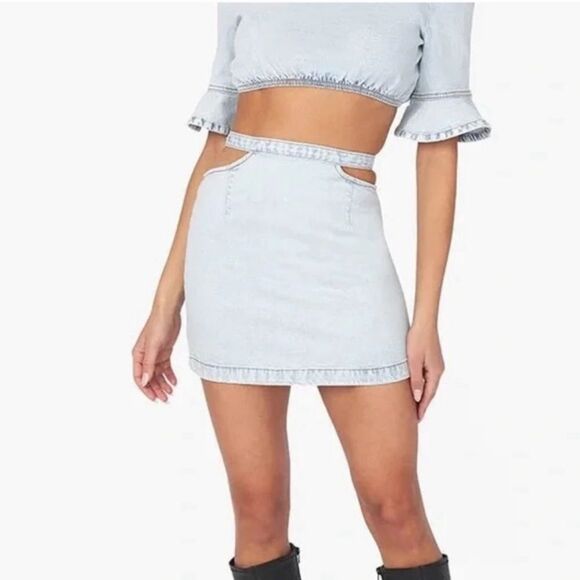 Denim Mini Skirt - NWT WeWoreWhat Cut Out
Indigo Comfort Skirt - Picture 2 of 6